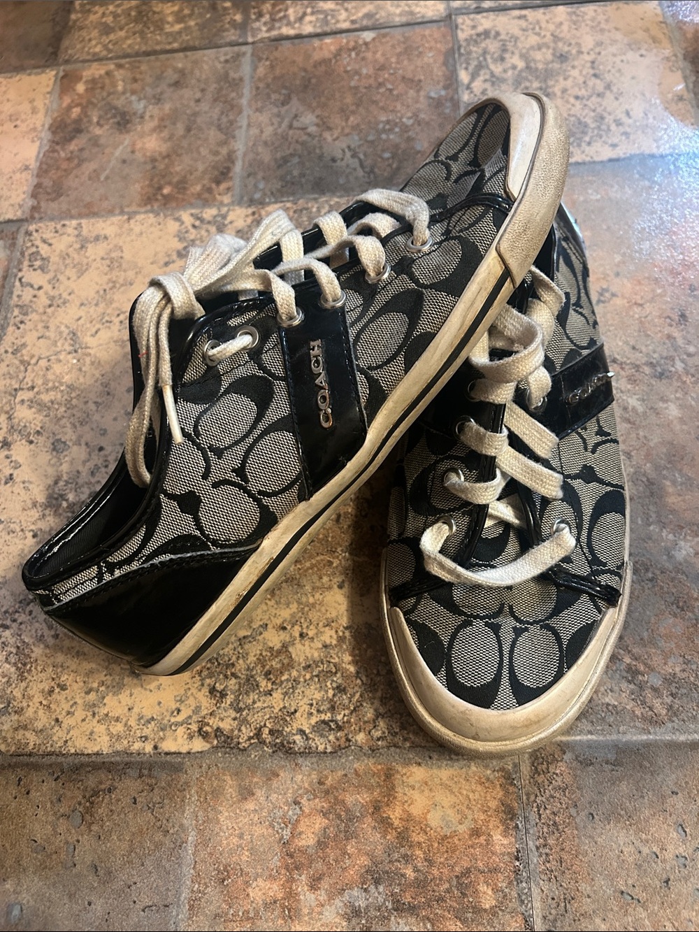 Coach Signature Canvas Low-Top Sneakers